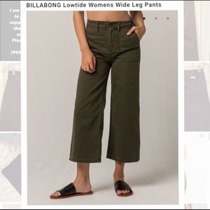 Black Billabong Low Tide Wide-Leg Pant
